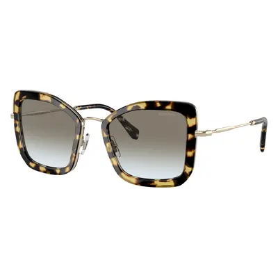 Miu Miu Woman Sunglass MU 55VS - Frame color: Light Havana, Lens color: Grey Gradient