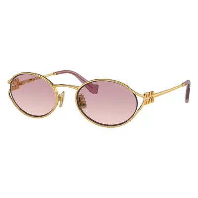 Miu Miu Woman Sunglass MU 52YS - Frame color: Gold, Lens color: Brown Gradient Violet