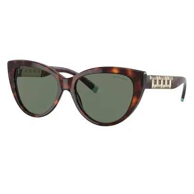 Tiffany & Co. Woman Sunglass TF4196 - Frame color: Havana, Lens color: Dark Green