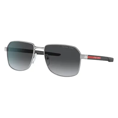 Prada Linea Rossa Man Sunglass PS 54WS - Frame color: Silver, Lens color: Polarized Grey Gradie