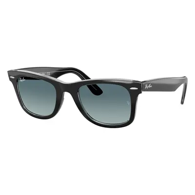 Ray-Ban Unisex Sunglass RB2140 Original Wayfarer Bicolor - Frame color: Black On Transparent, L