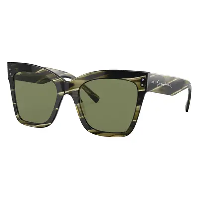 Giorgio Armani Woman Sunglass AR8175 - Frame color: Striped Green, Lens color: Green