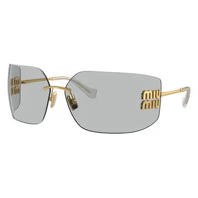 Miu Miu Woman Sunglass MU 54YS - Frame color: Gold, Lens color: Light Grey