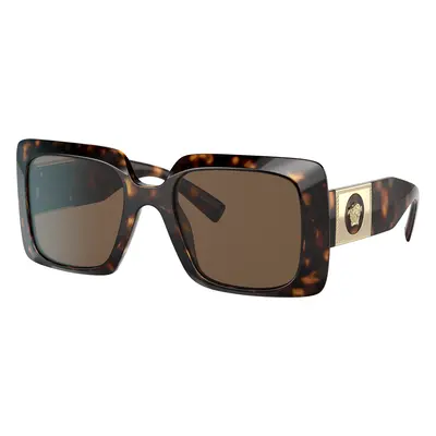 Versace Woman Sunglass VE4405 - Frame color: Havana, Lens color: Dark Brown