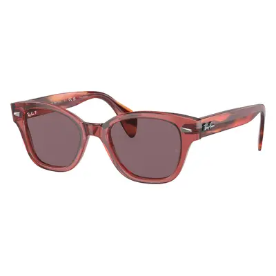 Ray-Ban Unisex Sunglass RB0880S - Frame color: Transparent Pink, Lens color: Dark Violet