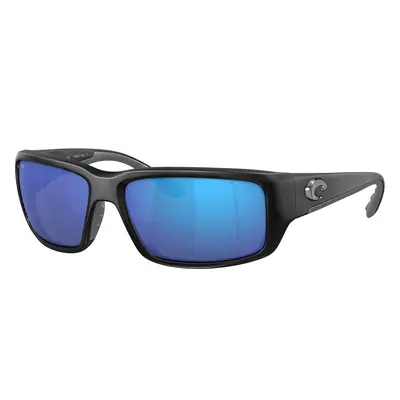 Costa Man Sunglass 6S9006 Fantail - Frame color: Matte Black, Lens color: Blue Mirror