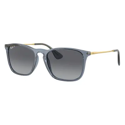 Ray-Ban Man Sunglass RB4187 Chris - Frame color: Transparent Blue, Lens color: Grey