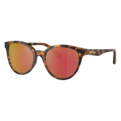 Versace Unisex Sunglass VK4427U Kids - Frame color: Havana, Lens color: Dark Violet Mirror Red