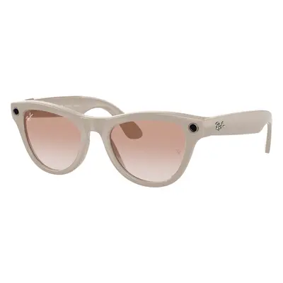 Ray-Ban Unisex RW4010 Ray-Ban | Meta Skyler - Frame color: Chalky Grey, Lens color: Cinnamon P