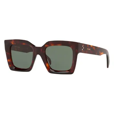 Celine Woman Sunglass CL40130I - Frame color: Tortoise, Lens color: Green