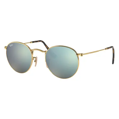 Ray-Ban Man Sunglass RB3447N Round Flat Lenses - Frame color: Arista Gold, Lens color: Silver F