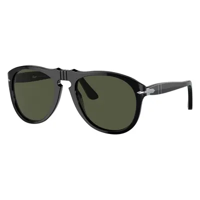 Persol Man Sunglass PO0649 649 - Original - Frame color: Black, Lens color: Green