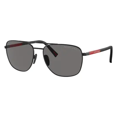 Prada Linea Rossa Man Sunglass PS 54ZS - Frame color: Matte Black, Lens color: Dark Grey Polar