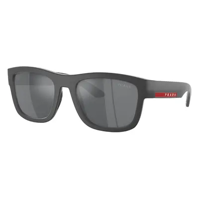 Prada Linea Rossa Man Sunglass PS 01ZS - Frame color: Grey Rubber, Lens color: Light Grey Mirro