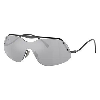 Ferrari Unisex Sunglass FH1007 - Frame color: Black, Lens color: Mirror Silver