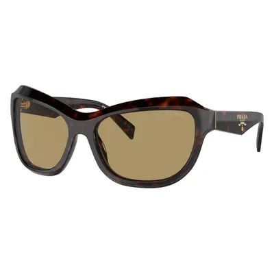 Prada Woman Sunglass PR A27S - Frame color: Radica Tortoise, Lens color: Green Olive