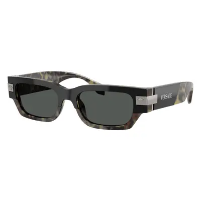 Versace Man Sunglass VE4465 - Frame color: Havana, Lens color: Dark Grey