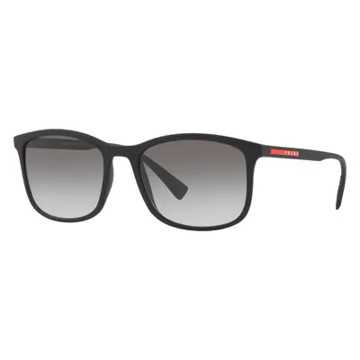 Prada Linea Rossa Man Sunglass PS 01TS Lifestyle - Frame color: Black Rubber, Lens color: Grey 