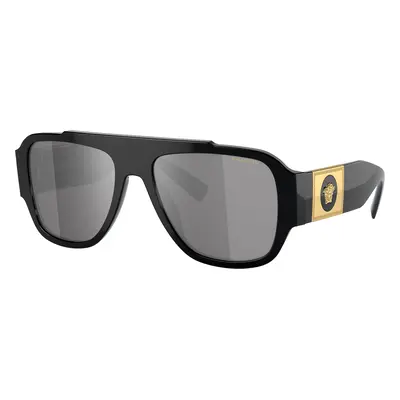 Versace Man Sunglass VE4436U - Frame color: Black, Lens color: Polar Grey Mirror Silver