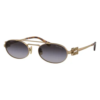 Miu Miu Woman Sunglass MU 54ZS - Frame color: Antique Gold, Lens color: Grey Gradient