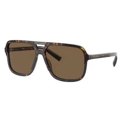 Dolce&Gabbana Man Sunglass DG4354 - Frame color: Havana, Lens color: Brown Gradient Dark Brown