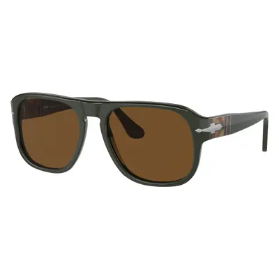 Persol Unisex Sunglass PO3310S - Jean - Frame color: Matte Dark Green, Lens color: Polarized Br