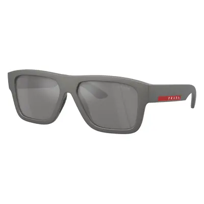 Prada Linea Rossa Man Sunglass PS 04ZS - Frame color: Grey Metal, Lens color: Grey Mirror Silve