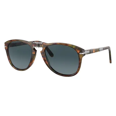 Persol Man Sunglass PO0714SM 714SM - Steve McQueen - Frame color: Caffe, Lens color: Light Blue