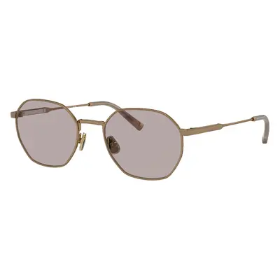 Brunello Cucinelli Unisex Sunglass BC2003ST - Frame color: Satin Gold, Lens color: Polarized Wh