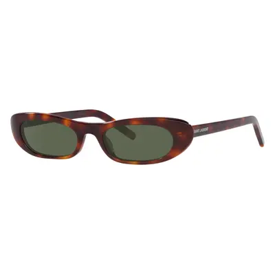 Saint Laurent Woman Sunglass SL 557 Shade - Frame color: Havana, Lens color: Green