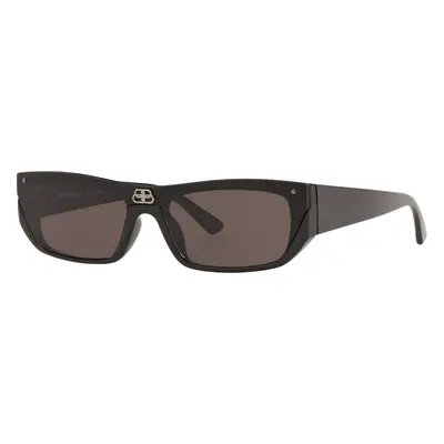 Balenciaga Unisex Sunglass BB0080S - Frame color: Black Shiny, Lens color: Grey