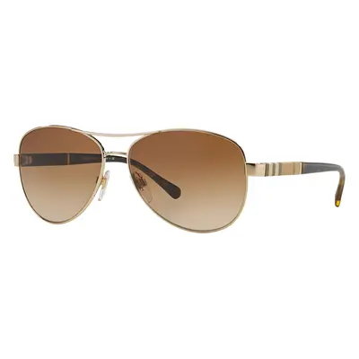 Burberry Woman Sunglass BE3080 - Frame color: Light Gold, Lens color: Brown Gradient