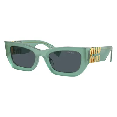 Miu Miu Woman Sunglass MU 09WS - Frame color: Ivy Opal, Lens color: Dark Grey