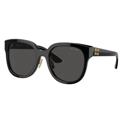 Miu Miu Woman Sunglass MU 01ZS - Frame color: Black, Lens color: Dark Grey