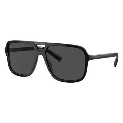 Dolce&Gabbana Man Sunglass DG4354 - Frame color: Black, Lens color: Dark Grey