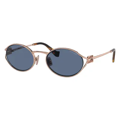 Miu Miu Woman Sunglass MU 52YS - Frame color: Pink Gold, Lens color: Dark Blue