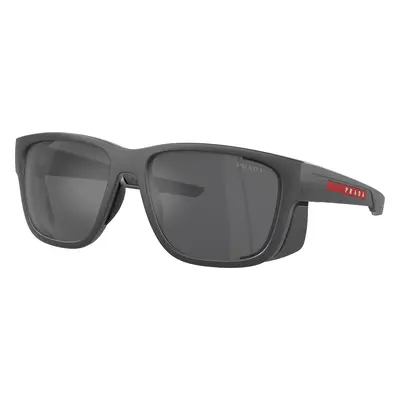 Prada Linea Rossa Man Sunglass PS 07WS - Frame color: Grey Rubber, Lens color: Grey Mirror Silv