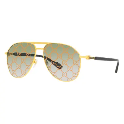 Gucci Man Sunglass GG1220S - Frame color: Gold, Lens color: Green