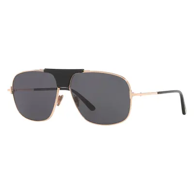 Tom Ford Man Sunglass Tex - Frame color: Gold Shiny, Lens color: Grey