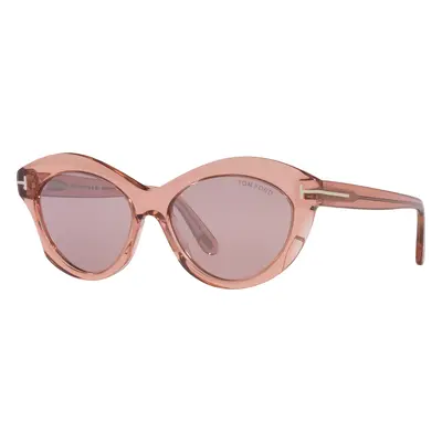 Tom Ford Woman Sunglass Toni - Frame color: Pink Shiny, Lens color: Purple Gradient