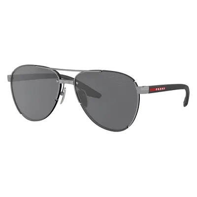 Prada Linea Rossa Man Sunglass PS 51YS - Frame color: Matte Black, Lens color: Grey Mirror Blac