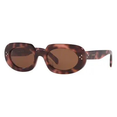 Celine Woman Sunglass Bold 3 Dots CL40276U - Frame color: Tortoise Blonde, Lens color: Brown