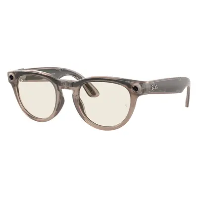 Ray-Ban Unisex RW4009F Ray-Ban | Meta Low Bridge Fit Headliner - Frame color: Warm Stone, Lens