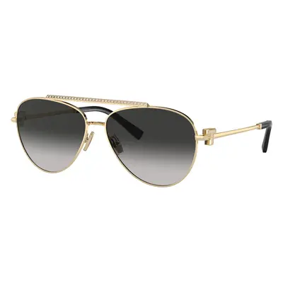 Tiffany & Co. Woman Sunglass TF3101B - Frame color: Pale Gold, Lens color: Grey Gradient