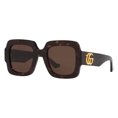 Gucci Woman Sunglass GG1547S - Frame color: Tortoise, Lens color: Brown