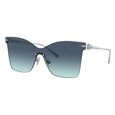 Tiffany & Co. Woman Sunglass TF3103K - Frame color: Silver Gold Plated, Lens color: Azure Gradi