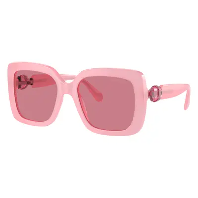 Swarovski Woman Sunglass SK6001 - Frame color: Opal Pink, Lens color: Pink Internal Mirror Silv