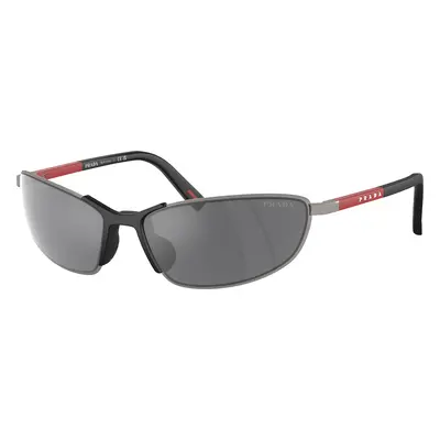 Prada Linea Rossa Man Sunglass PS 55ZS - Frame color: Gunmetal, Lens color: Grey Mirror Black