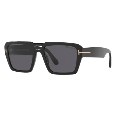 Tom Ford Man Sunglass Redford TR - Frame color: Black Shiny, Lens color: Grey