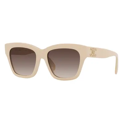 Celine Woman Sunglass Triomphe CL40253I - Frame color: Ivory, Lens color: Brown